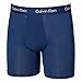 Calvin Klein Modal Boxer Brief Ultra Soft - 3 Pack (Large, Dark Blue- Light Blue)