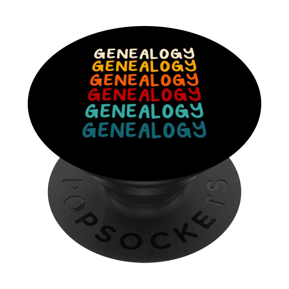 Great Genealogy Typeset Apparel Family Tree PopSockets Swappable PopGrip