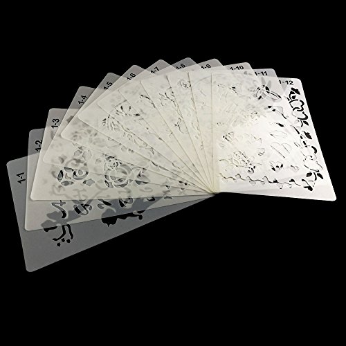 3 DEPEPE+Plastic+Stencils+Journal+Painting