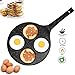 Unique Imports 10 Inch Nonstick Ceramic PFOA Free Silver Dollar Pancake Fried Egg & Blini Pan with Bakelite Handle