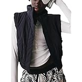 Zontroldy Women's Winter Puffer Vest Sleeveless High Neck Lightweight Padded Gilet Puffy Coat with Pockets