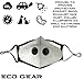 ECO-GEAR Anti Pollution Face Mask Particulate Respirator| Mask for Dust, Exhaust Gas, Smoke, Smog, Pollen and Fumes | Unisex Military Grade Washable Mouth Mask