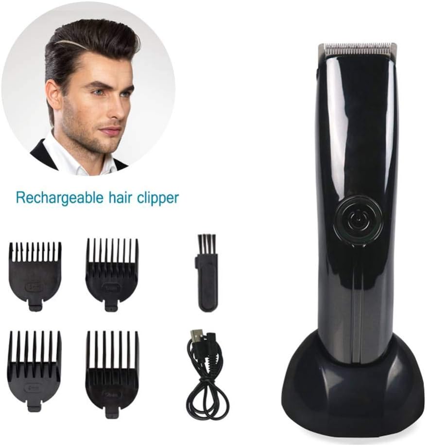 Professional Hair Clipper,Electric Hair Trimmer for Men Children and Beards Hair Shaving Haircut Cutting (Black)