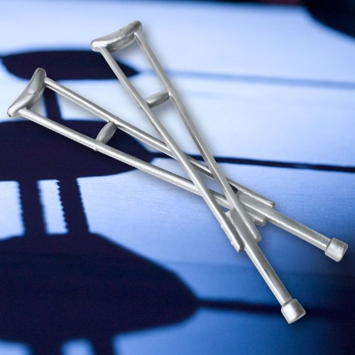 Pair of Crutches for WWE Wrestling Action Figures