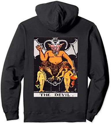Unisex The Devil - Punk Gothic Satan Witchcraft Satanic 666 Hoodie 2XL Black