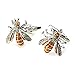 Sirius Jewelry Orange Bee Cufflinks Gift Boxed