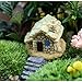Buytra Fairy Garden Accessories Miniature Fairy Garden Stone House for Miniature Garden Ornaments Dollhouse Decor, Set of 4