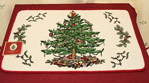 Spode Christmas Tree Red Rug