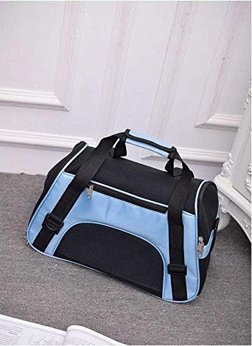 MuchL Large Cat Carriers Dog Carrier Pet Carrier for Large Medium Cats 2 Kitty and Small Dogs Puppies of 22 Lbs Soft Sided Pet Travel Carrier Bag Airline Approved Portable Foldable Pet Bag (L Blue)