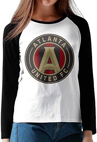 Atlanta United FC Soccer Team WOMEN Plain Raglan T-shirts Baseball TEE Print