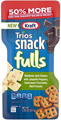 Trios Snackfulls Pepper Jack, Mini Pretzels & Semi-Sweet Chocolate, 22.5 oz