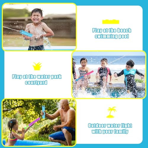 Water Gun Toy for Kid, 10 PCS Foam Squirt Toys for Kids, Foam Water Toy Shooter for Kids 3-10, Pool Toys Water Squirter Soaker Gun for Toddlers Summer Swiming Beach Party