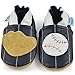Beautiful Soft Leather Baby Shoes - Crib Shoes with Suede Soles - Baseball - 18-24 Months