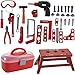 Blue Panda Kid's Tools Set - 40- Piece Toddler Drill Box Pretend Play Construction Accessories with Case for Imaginative Play, Halloween Dress Up, School Play for Boys and Girls