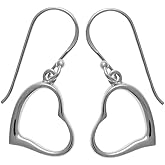 Boma Jewelry Sterling Silver Heart Earrings