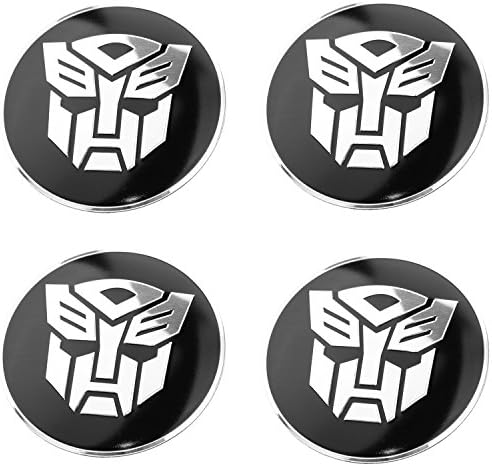 bparts Set Of 4 pcs 65mm Wheel Center Caps Hubcaps (65MM, Autobot)
