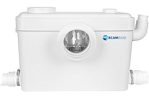 DREAMSANI 750Watt Macerator Pump, Macecrating Toilet Pump for Basement with 4 Water Connections for Macerating Toilet, Laundry, Cooking Sink, Clothes Washer