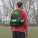 Dynamic Discs Trooper Backpack Disc Golf Bag - Fits Up To 18+ Discs and Four Putters - Padded Straps and Back Panel - Lightweight and Durable - Black/Green