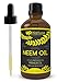 UpNature The Best Neem Oil 4 OZ Extract - Cold Pressed - Unrefined Premium Quality - For Hair & Skin & Plants - With Dropper Made of Glass - Use to Make Soap, Shampoo & Lotion - Acts as Insecticide