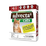 Advecta II Flea Treatment for Cats over 9 lbs, Flea Prevention for Cats, 4 Month Supply