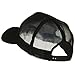 E4hats New Big Size Trucker Mesh Cap - Black (For Big Head)