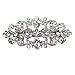 Faship Gorgeous Clear Crystal Floral Hair Barrette Clip