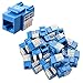 Cable Matters UL Listed 25-Pack Cat6 RJ45 Keystone Jack (Cat 6, Cat6 Keystone Jack) in Blue with Keystone Punch-Down Stand primary