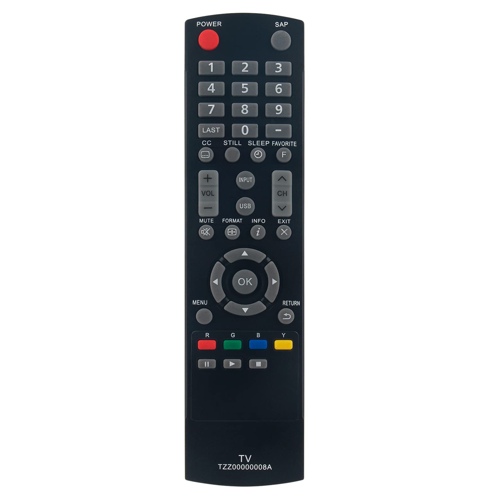 VINABTY TZZ00000008A Replacement Remote Control Fit for PANASONIC TV TC-L32C5 TC-L32C5X TC-32LC54 TC-L42U5 TC-L3252C TCL32C5X TC-L422U5X