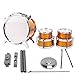 Night lions Tech (TM) Music Simulation Drum Set Golden Dump 6 pcs Educational Toys for Children Gift