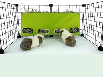 Amazon Com Guinea Pig Hay Bag Feeder Large Lime Pet Supplies