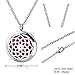 Long Way Essential Oil Diffuser Necklace with 316L Stainless Steel Chain + Refill Pads