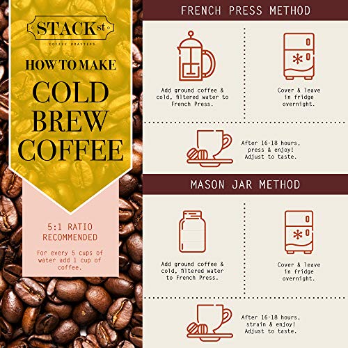 Organic Cold Brew Coffee Coarse Ground 1 LB CRANK High Voltage