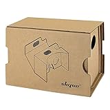 Skque Google Cardboard 2016 Version 2 kit,3D VR Google Carboard Kit 2 Virtual Reality for iPhone 6s/6 Plus/ 6/5s/5c/5 and Galaxy S4/S5/S6 Second-generation Compatible with Android and Apple
