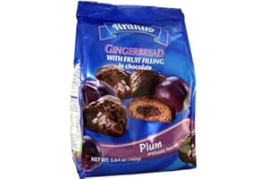 Krakus Gingerbread Fruit Filling Covered in Chocolate - 5.64 oz (Pack of 2) (Plum)