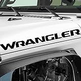Bogar Tech Designs - Vinyl Hood Decal Sticker Letters Compatible with Jeep Wrangler 2