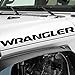 Bogar Tech Designs - Vinyl Hood Decal Sticker Letters Compatible with Jeep Wrangler 2