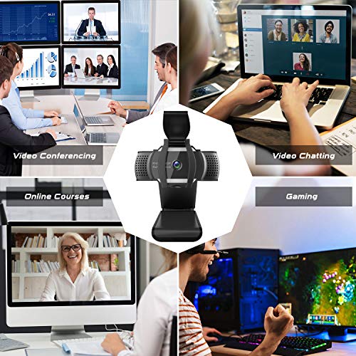 FOGEEK-Webcam-1080P-with-Microphone-and-Privacy-CoverHD-Autofocus-Web-Camera-for-Conferencing-Video-Calling-Recording-and-Streaming-Free-Driver-Installation-USB-Camera-for-PC-Laptop-Desktop