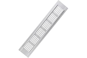 Aluminum Vent Grille for Cabinet Wardrobe and Shoe Cabinet | Rectangular Air Vent Cover with Polished Finish | Ventilation Me