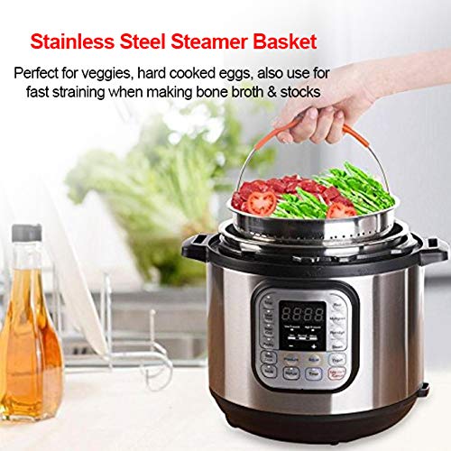 Accessories for 3 Quart Instant Pot with Recipe Cookbook for Electric Pressure Cooker - Steamer Basket, Sealing Ring, Magnetic Cheat Sheet, Egg Bites Mold, Steam Rack, Food Tongs, Silicone Mat, Mitts