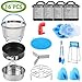 PerfeCome Set fits Instant Pot Accessories 6-8qt, Ninja Foodi, Emeril and Other Pressure Cooker - Instapot Steamer Basket, Round 7 inch Cake Pan, Silicone Egg Mold & more