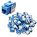 Cable Matters UL Listed 50-Pack Cat6 RJ45 Keystone Jack in Blue and Keystone Punch-Down Stand primary