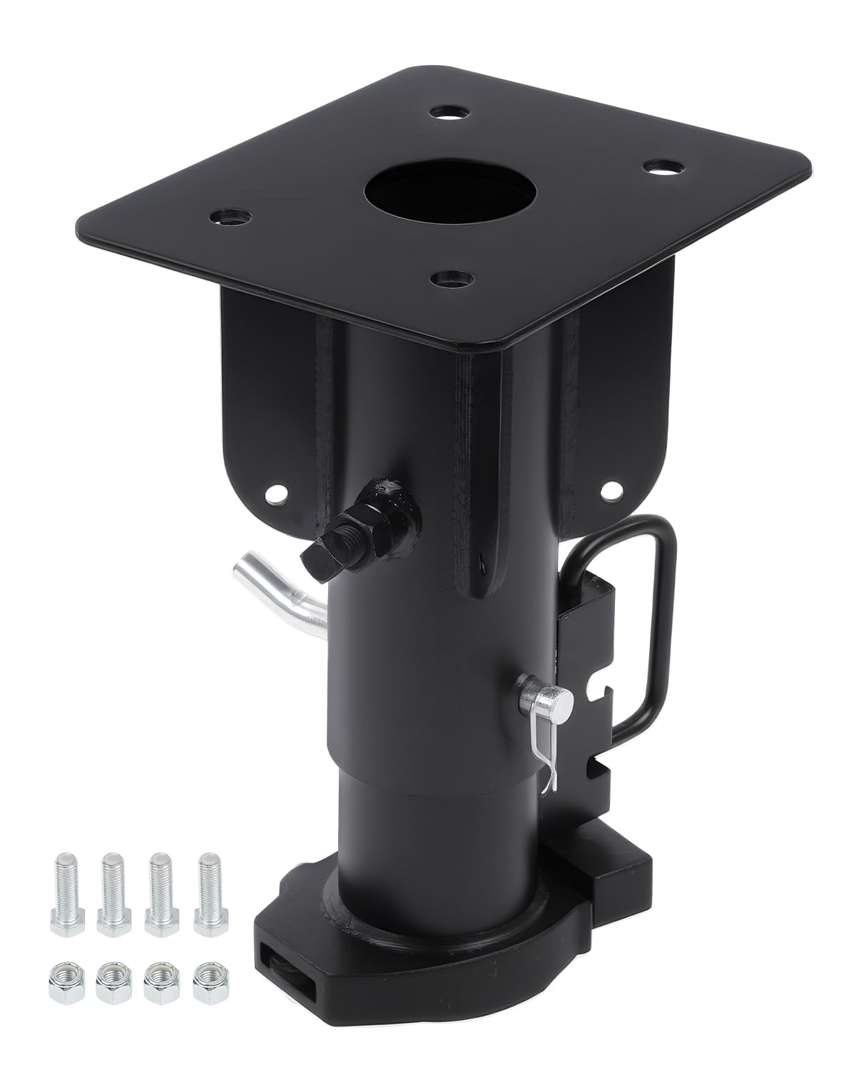 Photo 1 of ***MISSING HARDWARE/BOLTS UNKNOWN*** Wheel to Gooseneck Adapter, Adjustable 17" Hitch Converter with 2-5/16" Ball, Heavy-Duty Steel,Towing Adapter Safety Adapters Fits RV Trailer Truck Bed