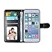 For iPhone 6 6S Plus 5.5 Black Wallet Purse Case, ICE FROG Stand Flip Magnetic Soft Slim PU Leather String Strape [Card Holders] Protective Women Handbag Purse Case Cover For iPhone 6 6S Plus 5.5 inch