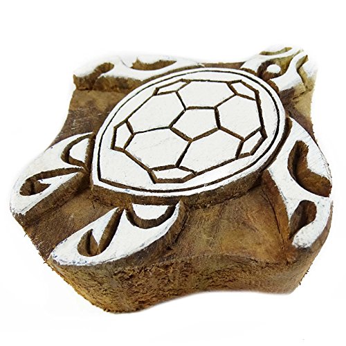Turtle Stamp Indian Wooden Textile Stamps Wood Printing Block Decorative Block