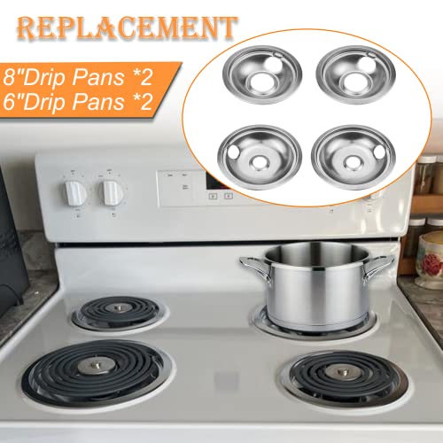 Mejiao Drip Pan Stove Burner Covers,Electric Stove Burner Drip Pans