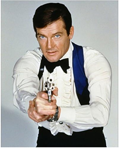 Roger Moore As James Bond 007 Close Up Aiming 8 X 10 Inch Photo At Amazon S Entertainment Collectibles Store