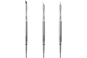 Fanttik C210 Soldering Iron Tips, Replacement Solder Tips for T1 Max, C210-K/I/IS, Rapid Heating, Minimum Required Power 12W, Solder Bits for Soldering Iron, 3 Pcs