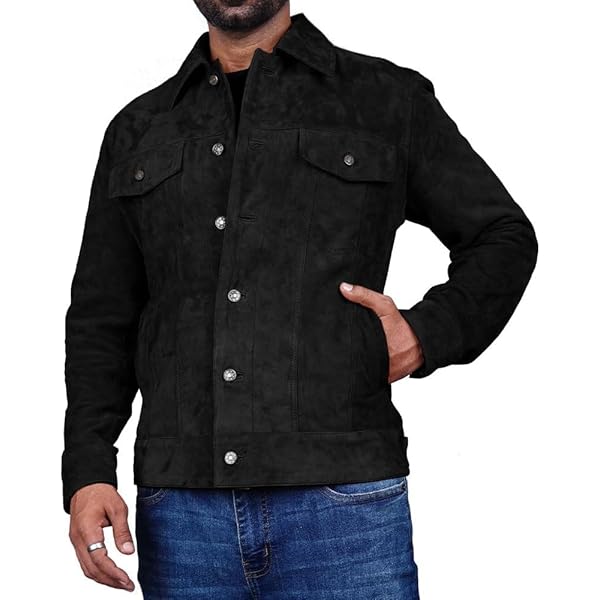 ジャケット SUEDE JACKET Cheemaz Suede Jacket for Men - Premium Suede Leather Bomber