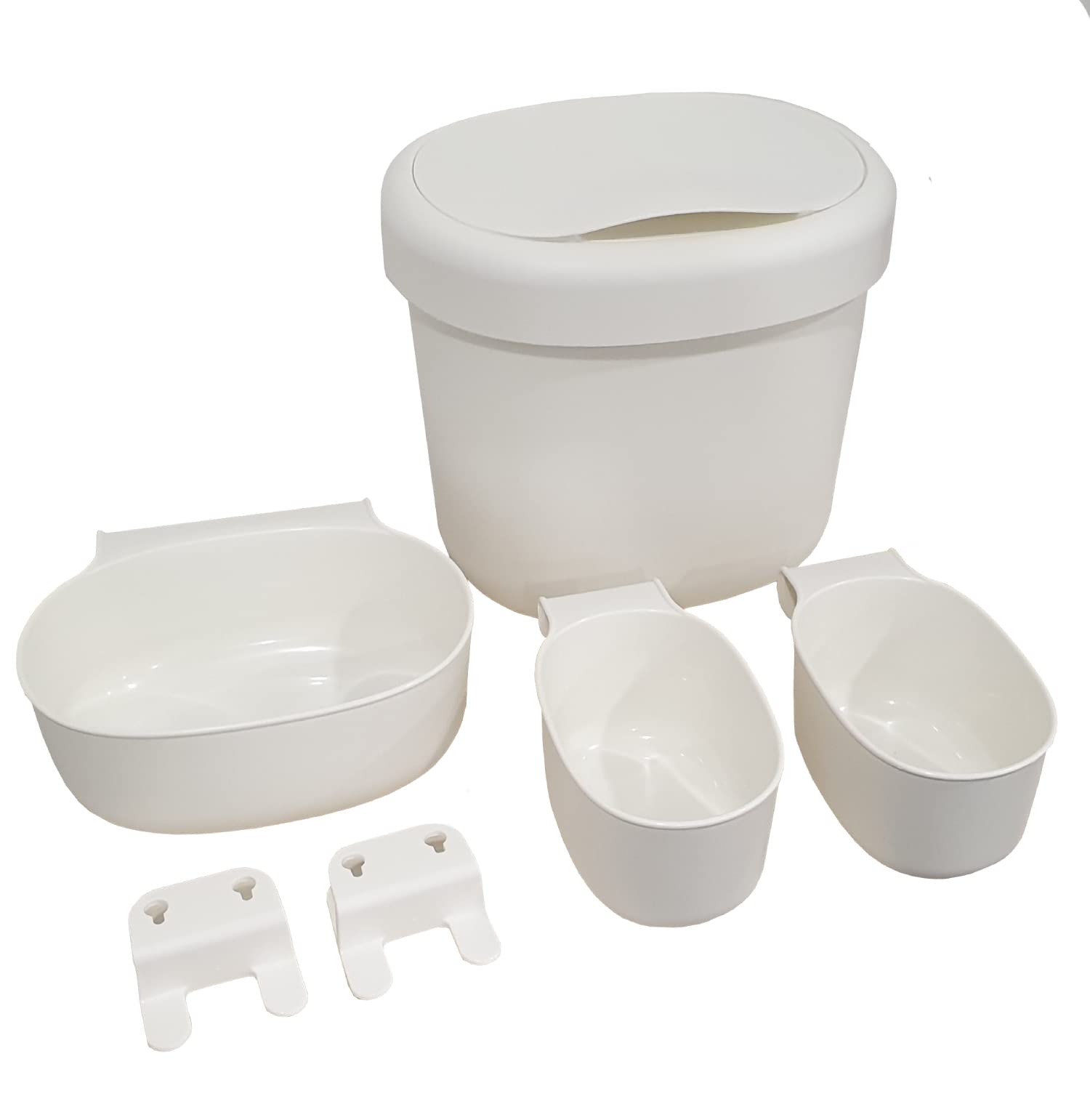Ikea ONSKLIG 301.992.83 Baby Nursery Changing Table Stor Baskets Set of 6 Pieces Colour White