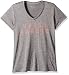Under Armour Women's Tech Graphic Twist V-Neck, Graphite (040)/Metallic Silver, Medium